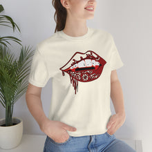 Load image into Gallery viewer, Vampire Lips Jersey Short Sleeve Tee