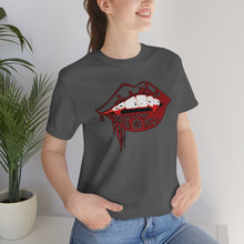 Load image into Gallery viewer, Vampire Lips Jersey Short Sleeve Tee