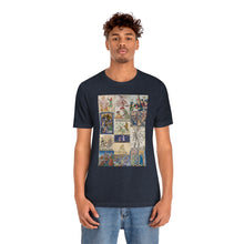 Load image into Gallery viewer, People Getting Stabbed in Medieval Manuscripts Jersey Short Sleeve Tee