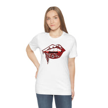Load image into Gallery viewer, Vampire Lips Jersey Short Sleeve Tee