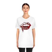 Load image into Gallery viewer, Vampire Lips Jersey Short Sleeve Tee