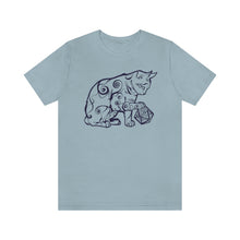 Load image into Gallery viewer, Cat Playing D&D Jersey Short Sleeve Tee
