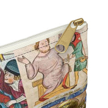 Load image into Gallery viewer, People Getting Stabbed in Medieval Manuscripts Accessory Pouch