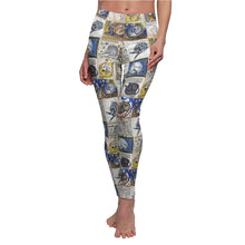 Load image into Gallery viewer, Medieval Cats Licking Their Butts Casual Leggings