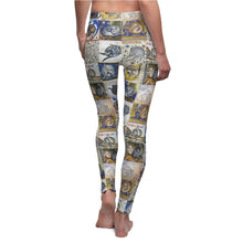 Load image into Gallery viewer, Medieval Cats Licking Their Butts Casual Leggings