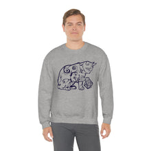 Load image into Gallery viewer, Cat Playing D&D Heavy Blend™ Crewneck Sweatshirt