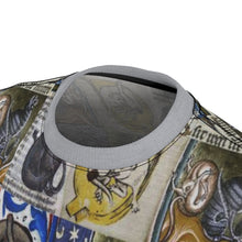 Load image into Gallery viewer, Medieval Cats Licking Their Butts  AOP  Tee