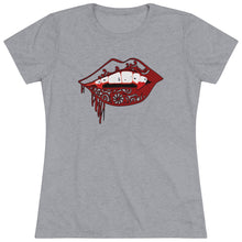 Load image into Gallery viewer, Vampire Lips Slim Fit Triblend Tee