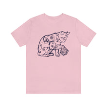 Load image into Gallery viewer, Cat Playing D&D Jersey Short Sleeve Tee