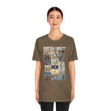 Load image into Gallery viewer, People Getting Stabbed in Medieval Manuscripts Jersey Short Sleeve Tee