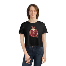 Load image into Gallery viewer, Pomegranate Flowy Cropped Tee