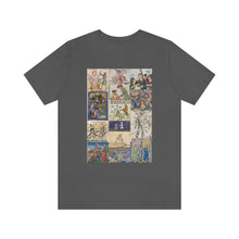 Load image into Gallery viewer, People Getting Stabbed in Medieval Manuscripts Jersey Short Sleeve Tee