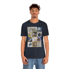 Load image into Gallery viewer, Medieval Cats Licking Their Butts Jersey Short Sleeve Tee