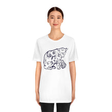 Load image into Gallery viewer, Cat Playing D&D Jersey Short Sleeve Tee