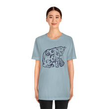 Load image into Gallery viewer, Cat Playing D&D Jersey Short Sleeve Tee