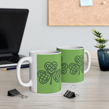 Load image into Gallery viewer, Shamrocks Ceramic Mug 11oz