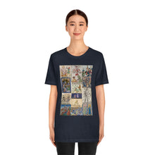 Load image into Gallery viewer, People Getting Stabbed in Medieval Manuscripts Jersey Short Sleeve Tee