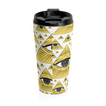 Load image into Gallery viewer, Illuminati Eye Stainless Steel Travel Mug