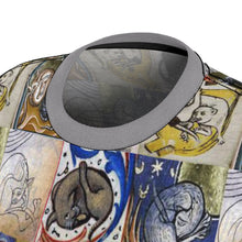 Load image into Gallery viewer, Medieval Cats Licking Their Butts Women's AOP  Tee