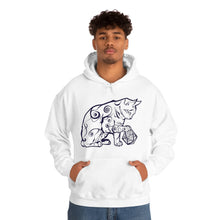 Load image into Gallery viewer, Cat Playing D&D Heavy Blend™ Hooded Sweatshirt