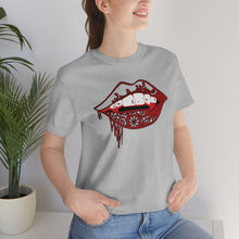 Load image into Gallery viewer, Vampire Lips Jersey Short Sleeve Tee