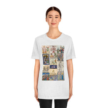 Load image into Gallery viewer, People Getting Stabbed in Medieval Manuscripts Jersey Short Sleeve Tee