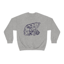 Load image into Gallery viewer, Cat Playing D&D Heavy Blend™ Crewneck Sweatshirt