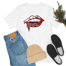 Load image into Gallery viewer, Vampire Lips Jersey Short Sleeve Tee