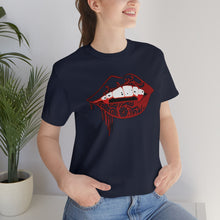Load image into Gallery viewer, Vampire Lips Jersey Short Sleeve Tee