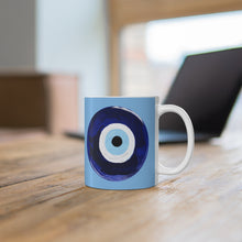 Load image into Gallery viewer, Blue Nazar Ceramic Mug 11oz