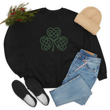 Load image into Gallery viewer, Celtic Shamrock Heavy Blend™ Crewneck Sweatshirt