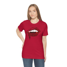 Load image into Gallery viewer, Vampire Lips Jersey Short Sleeve Tee