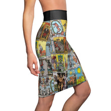 Load image into Gallery viewer, Tarot Pencil Skirt