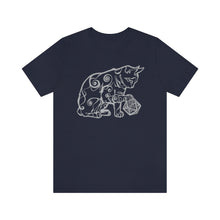 Load image into Gallery viewer, Cat Playing D&D Jersey Short Sleeve Tee
