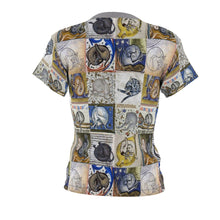 Load image into Gallery viewer, Medieval Cats Licking Their Butts Women's AOP  Tee