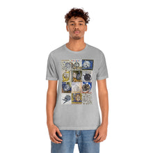 Load image into Gallery viewer, Medieval Cats Licking Their Butts Jersey Short Sleeve Tee
