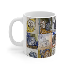 Load image into Gallery viewer, Medieval Cats Licking Their Butts Ceramic Mug 11oz