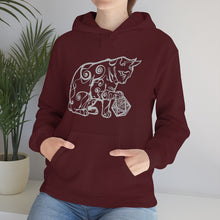 Load image into Gallery viewer, Cat Playing D&D Heavy Blend™ Hooded Sweatshirt