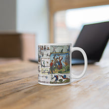 Load image into Gallery viewer, Medieval Knights Fighting Snails Ceramic Mug 11oz