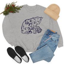 Load image into Gallery viewer, Cat Playing D&D Heavy Blend™ Crewneck Sweatshirt
