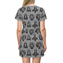 Load image into Gallery viewer, Faces Of Hekate All Over Print T-Shirt Dress