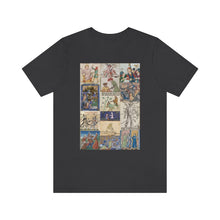 Load image into Gallery viewer, People Getting Stabbed in Medieval Manuscripts Jersey Short Sleeve Tee