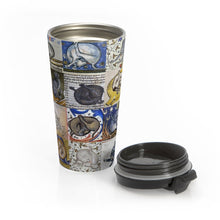 Load image into Gallery viewer, Medieval Cats Licking Their Butts Stainless Steel Travel Mug