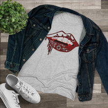 Load image into Gallery viewer, Vampire Lips Slim Fit Triblend Tee