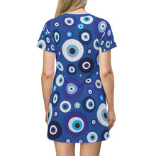 Load image into Gallery viewer, Nazar Boncuk All Over Print T-Shirt Mini-Dress