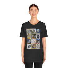 Load image into Gallery viewer, Medieval Cats Licking Their Butts Jersey Short Sleeve Tee