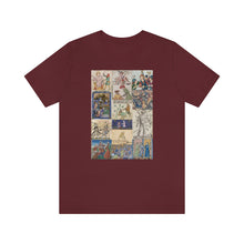Load image into Gallery viewer, People Getting Stabbed in Medieval Manuscripts Jersey Short Sleeve Tee