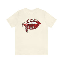 Load image into Gallery viewer, Vampire Lips Jersey Short Sleeve Tee