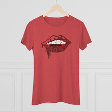 Load image into Gallery viewer, Vampire Lips Slim Fit Triblend Tee