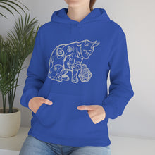 Load image into Gallery viewer, Cat Playing D&D Heavy Blend™ Hooded Sweatshirt